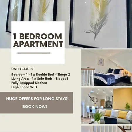 Your Leeds Rugby Escape 1br Apartmán